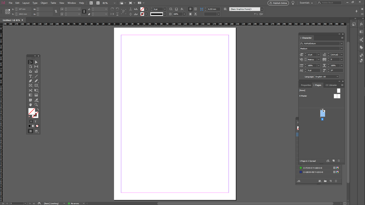 universal type client indesign